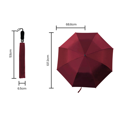 27" Auto-Open Premium Black Coated Umbrella 13